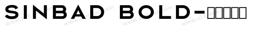 Sinbad Bold字体转换
